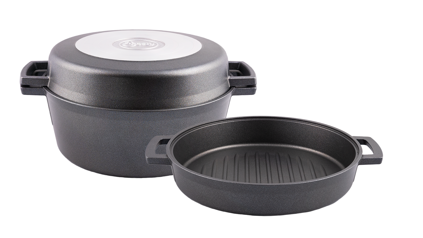set 24cm Cacerola 4,6 L | Bifera 2,3 L | Sartén 2 L - Línea nuit